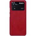 Кожаный чехол Nillkin Qin Leather Case Красный для Xiaomi Poco M4 Pro 4G(#2)