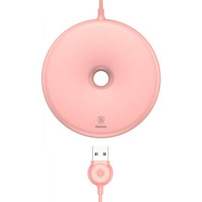 Беспроводная зарядка Baseus Donut Wireless Charger розовая(2)