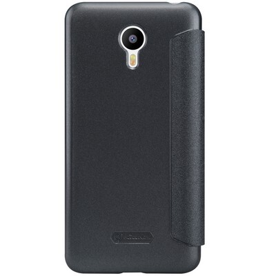 Полиуретановый чехол Nillkin Sparkle Leather Case Black для Meizu M2 Note(2)