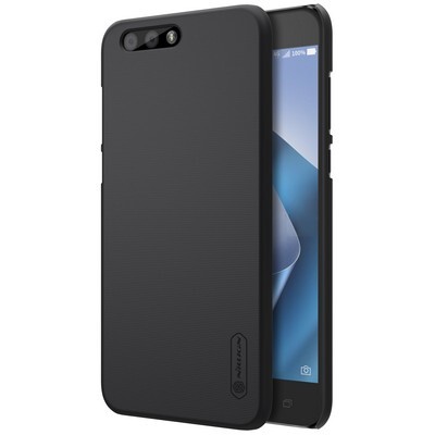 Пластиковый чехол с пленкой Nillkin Super Frosted Shield Black для Asus ZenFone 4 ZE554KL(3)