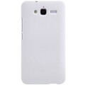 Пластиковый чехол с пленкой Nillkin Super Frosted Shield White для Huawei Ascend GX1(#1)