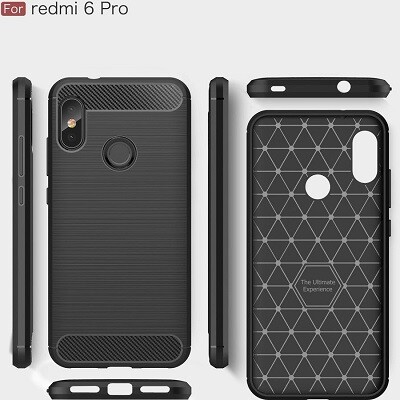 Силиконовый чехол Brushed Line TPU Case синий для Xiaomi Mi A2 Lite\ Redmi 6 Pro(2)