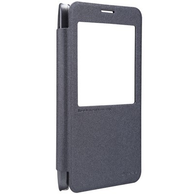 Полиуретановый чехол Nillkin Sparkle Leather Case Black для Huawei Ascend GX1(3)