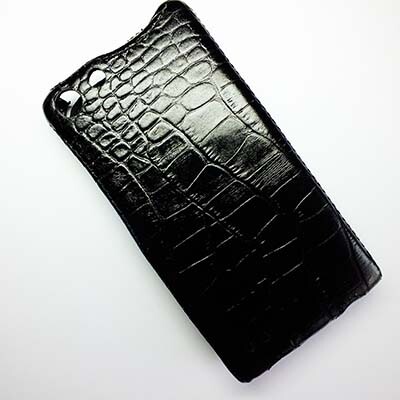 Кожаный чехол Abilita Leather Case Black Crocodile для Huawei Ascend G6(3)