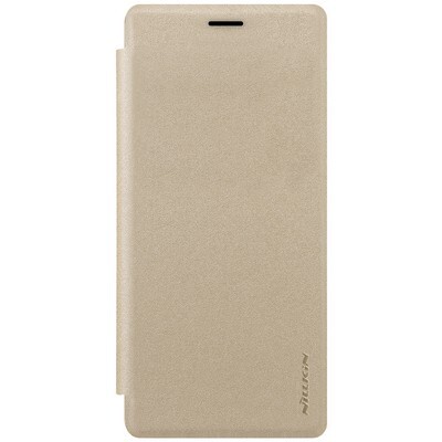 Полиуретановый чехол книга Nillkin Sparkle Leather Case Gold для Samsung Galaxy Note 8(1)