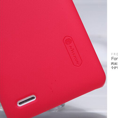 Пластиковый чехол Nillkin Super Frosted Shield Red для Lenovo IdeaPhone S890(2)