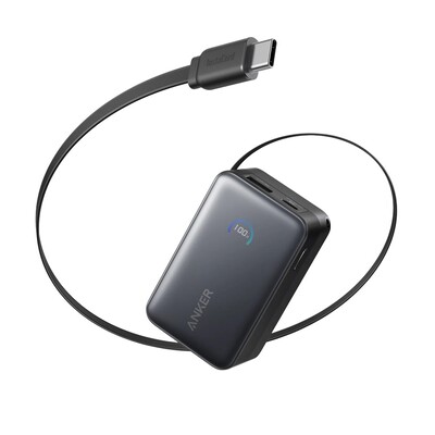 Внешний аккумулятор Anker Nano Power Bank Built-in USB-C A1638 45W (ССС) 10000mAh(1)