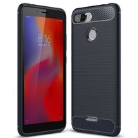 Защитный чехол UniCase Carbon синий для Xiaomi Redmi 6