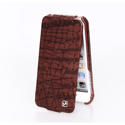 Кожаный чехол HOCO Knight Brown для Apple iPhone 5/5s/SE(1)
