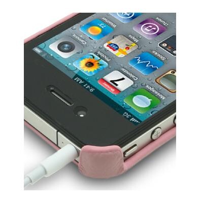 Кожаный чехол накладка Melkco Snap Cover Pink LC для Apple iPhone 4/4S(4)