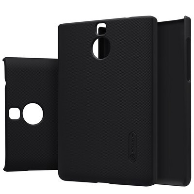 Пластиковый чехол с пленкой Nillkin Super Frosted Shield Black для BlackBerry Passport Silver Edition(3)