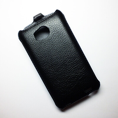 Кожаный чехол Armor Case Black для Philips Xenium W732(2)