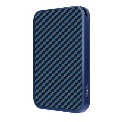 Кардхолдер с функцией подставки и защитой от RFID Nillkin FiberMate Magnetic Wallet Stand синий(5)