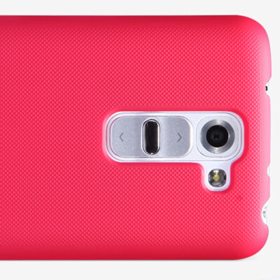 Пластиковый чехол с пленкой Nillkin Super Frosted Shield Red для LG Optimus G2 Mini D618(1)