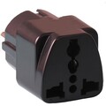 Универсальный переходник на евророзетку с заземлением черная(#2)
