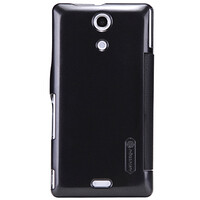 Полиуретановый чехол Nillkin Fresh Series Black  для Sony Xperia ZR M36h
