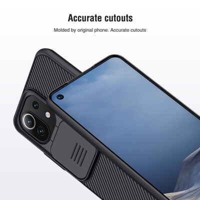 Чехол-накладка Nillkin CamShield Синяя для Xiaomi 11 Lite(4)