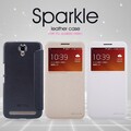 Полиуретановый чехол Nillkin Sparkle Leather Case Black для TCL 3N (M2M)(#4)