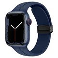 Силиконовый ремешок для часов с магнитной пряжкой синий для Apple Watch Series  49/45/44/42mm(#1)