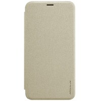 Полиуретановый чехол Nillkin Sparkle Leather Case Gold для Meizu M2 Note