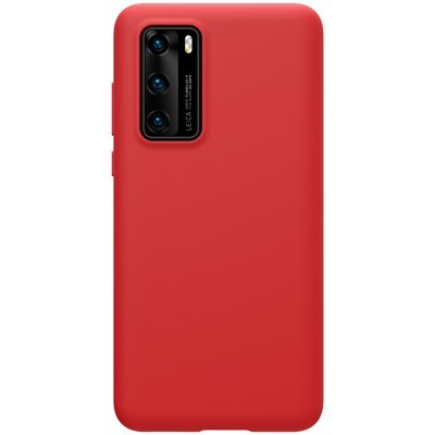 Силиконовый чехол-накладка Nillkin Flex Pure Case Красный для Huawei P40(1)
