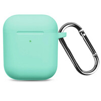 Силиконовый чехол для наушников Silicone Case мятный для Apple AirPods 1/2