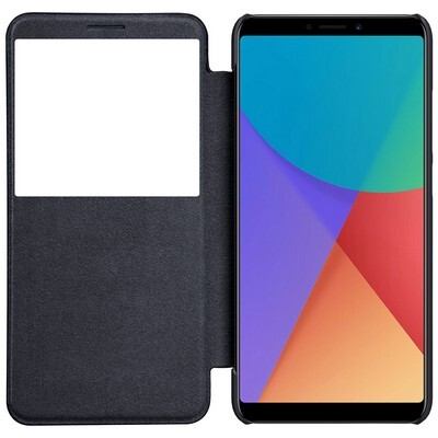 Кожаный чехол Nillkin Qin Leather Case Черный для Xiaomi RedMi Note 5\ RedMi Note 5 Pro(3)