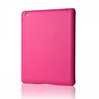 Кожаный чехол Jisoncase Executive Smart Cover Pink для Apple iPad 4(3)