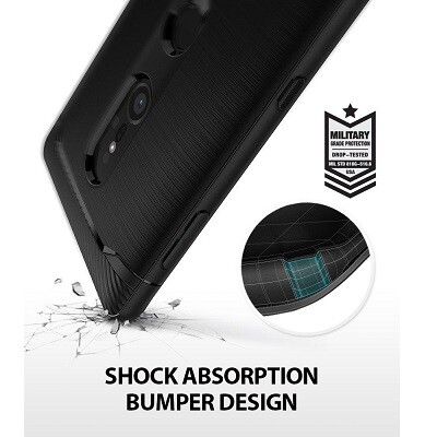 Защитный чехол бампер Ringke Onyx Case черный для Sony Xperia XZ2(3)