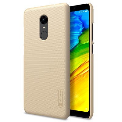 Пластиковый чехол с пленкой Nillkin Super Frosted Shield Gold (Золотой) для Xiaomi RedMi 5 Plus(3)