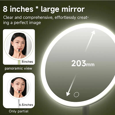 Зеркало для макияжа DOCO Daylight Mirror, (DM006, 3280789) розовый(8)
