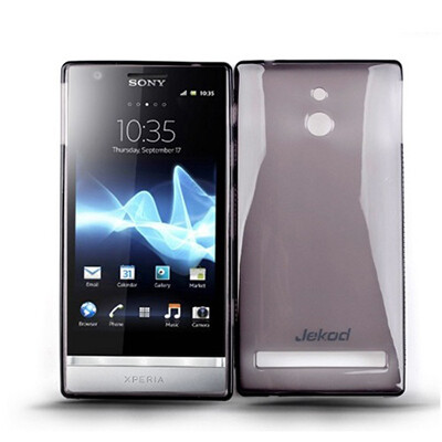 Силиконовый чехол накладка Jekod Grey для Sony Xperia P LT22i(1)