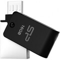 USB флешка+OTG Silicon-Power Mobile X21 16Gb OTG Black(#2)