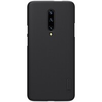 Пластиковый чехол с подставкой Nillkin Super Frosted Shield Черный для OnePlus 7 Pro