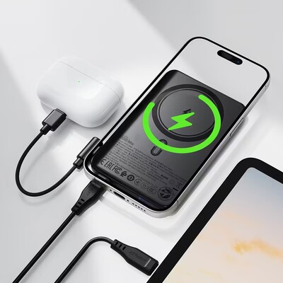 Портативное зарядное устройство Acefast M30 PD20W 5000mAh Magnetic Fast Charging черный(6)