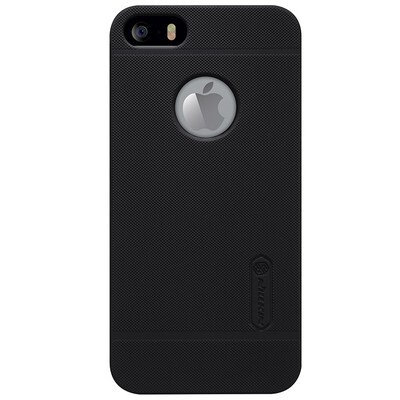 Пластиковый чехол с пленкой Nillkin Super Frosted Shield Black для Apple iPhone 5/5s/SE(1)