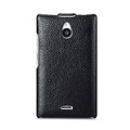 Кожаный чехол Melkco Leather Case Black LC для Nokia X2 Dual Sim(#2)