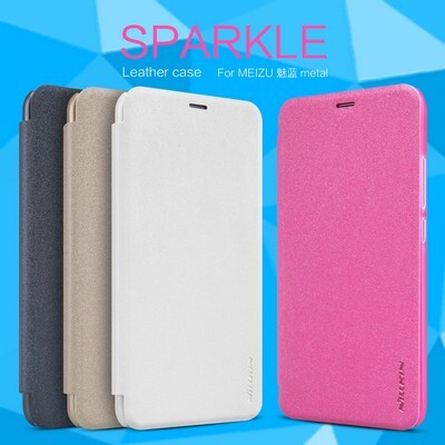 Полиуретановый чехол Nillkin Sparkle Leather Case Black для Meizu M1 Metal(4)