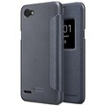 Полиуретановый чехол книга Nillkin Sparkle Leather Case Black для LG Q6(#4)