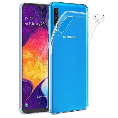 Силиконовый чехол TPU Case 0.6mm прозрачный для Samsung Galaxy A70(1)