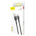 Кабель Baseus Cafule Cable Micro USB 2.4A 1M (CAMKLF-BG1) черно-серый(#4)