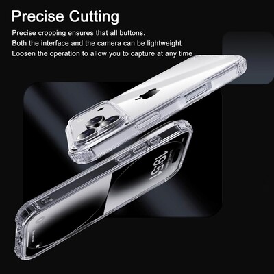 Противоударный чехол PC + TPU iPAKY Crystal Clear Series прозрачный для Apple iPhone Air(8)