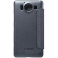 Полиуретановый чехол Nillkin Sparkle Leather Case Black для Microsoft Lumia 950(#2)