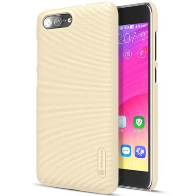 Пластиковый чехол с пленкой Nillkin Super Frosted Shield Gold для Asus ZenFone 4 Max ZC550TL(3)