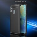 Защитный чехол UniCase Carbon синий для Huawei P Smart 2019\ Honor 10 Lite(#2)