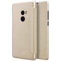 Полиуретановый чехол книга Nillkin Sparkle Leather Case Gold для Xiaomi Mi MIX 2(#4)
