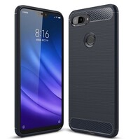 Защитный чехол UniCase Carbon синий для Xiaomi Mi8 Lite