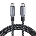 Кабель Anker A88E2 USB Type-C - USB Type-C 240W 1.8м, черный(#1)