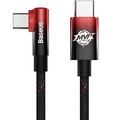Кабель Baseus MVP 2 Elbow-shaped Fast Charging Data Cable Type-C to Type-C 100W 1m CAVP000620 черно-красный(#1)