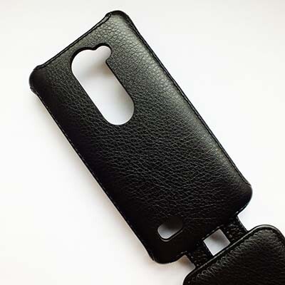 Кожаный чехол Armor Case Black для LG Leon H324(4)